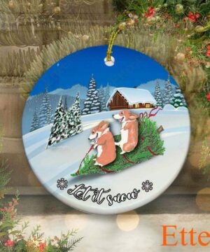 Corgi Funny Dog Ornament, Christmas Gift for Dog Lover - Ettee - christmas gift