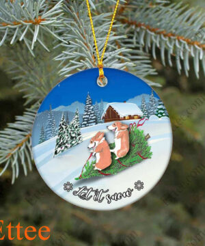 Corgi Funny Dog Ornament, Christmas Gift for Dog Lover - Ettee - christmas gift