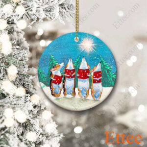 Corgi Singing Christmas Carols Ornament 2022 - Ettee - 2022