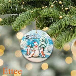 Corgi Dog Snowman Christmas Ornament - Ettee - christmas