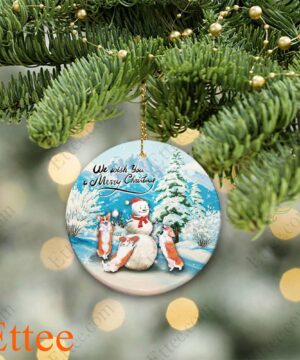 Corgi Dog Snowman Christmas Ornament - Ettee - christmas