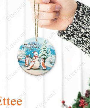 Corgi Dog Snowman Christmas Ornament - Ettee - christmas