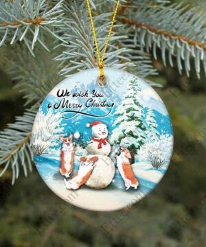 Corgi Dog Snowman Christmas Ornament - Ettee - christmas