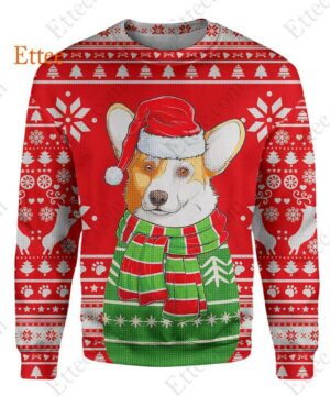 Corgi Dog 3D Unisex Hoodie Christmas Gift for Dog Lovers - Ettee - 3D