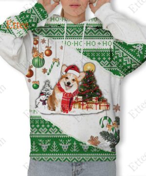 Corgi Dog Christmas 3D Hoodie, Gift for Dog Lover - Ettee - 3D Hoodie