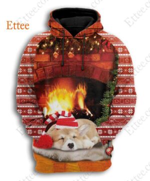 Corgi Butt 3D Unisex Hoodie, Perfect Corgi Christmas Gift - Ettee - 3D