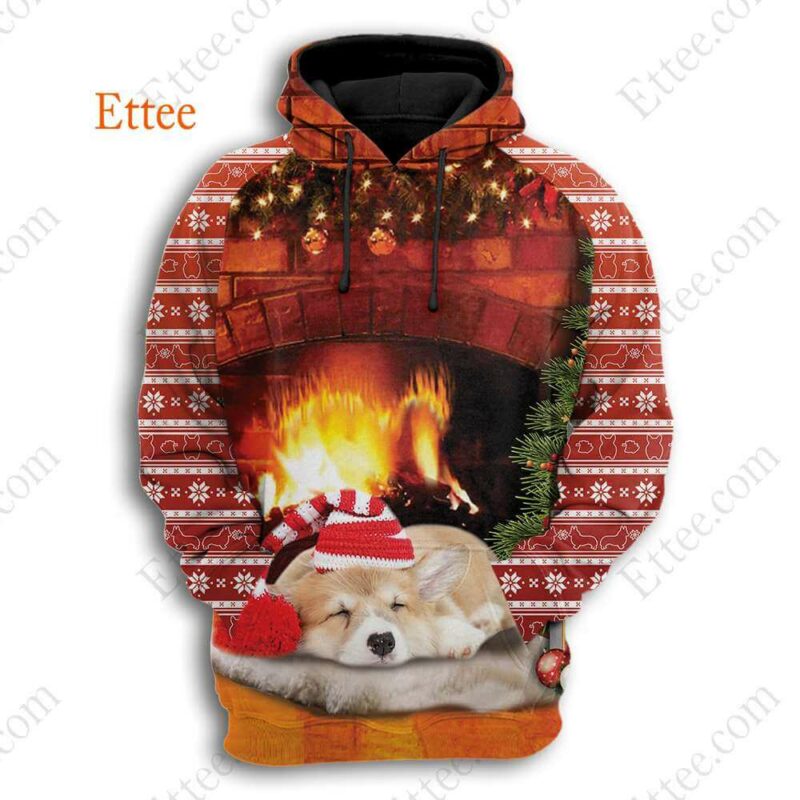 Corgi Butt 3D Unisex Hoodie, Perfect Corgi Christmas Gift - Ettee - 3D