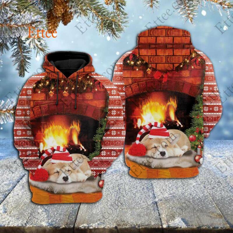 Corgi Butt 3D Unisex Hoodie, Perfect Corgi Christmas Gift - Ettee - 3D