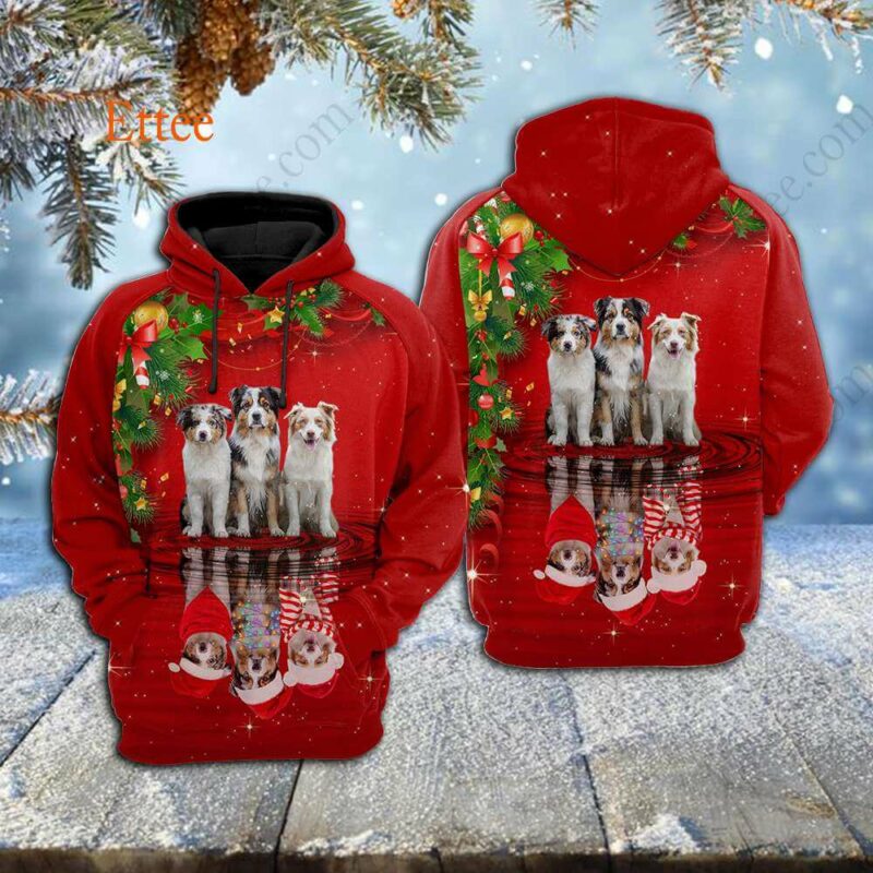 Border Collie 3D Unisex Hoodie Christmas 2022 - Ettee - 3D