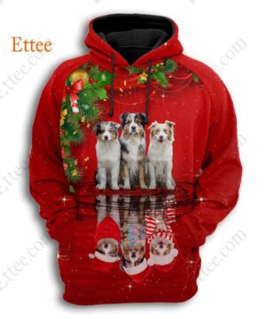 Border Collie 3D Unisex Hoodie Christmas 2022 - Ettee - 3D