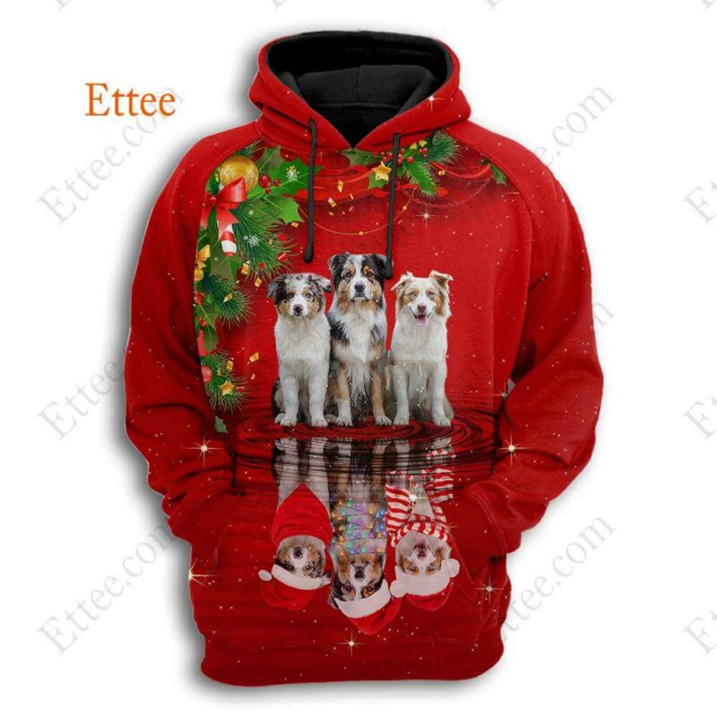 Border Collie 3D Unisex Hoodie Christmas 2022 - Ettee - 3D