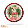 Chihuahua Merry Woofmas Ceramic Ornament, Pet Gift 2022 - Ettee - Ceramic ornament