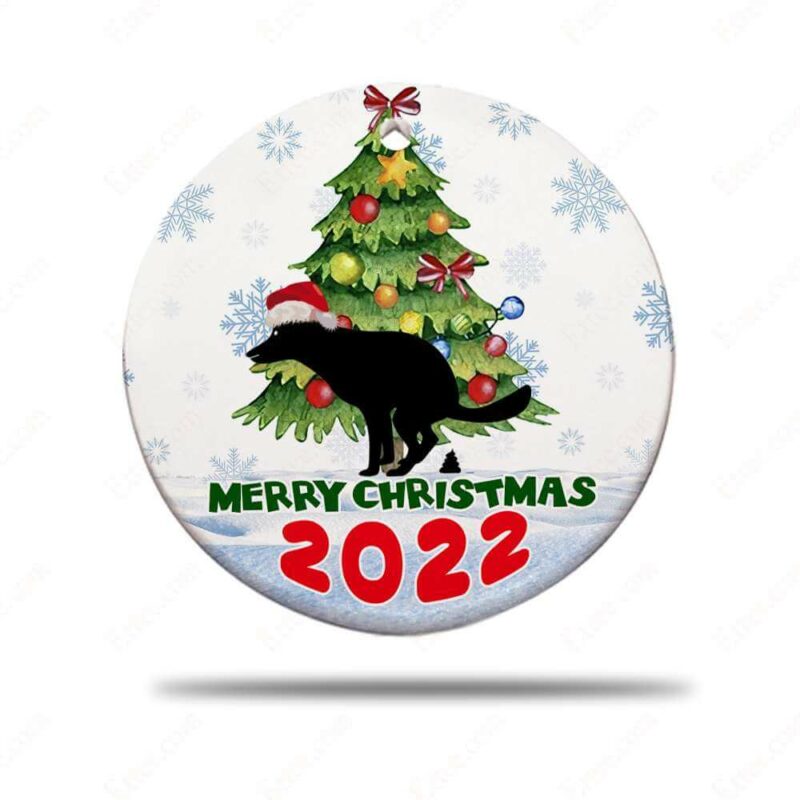 Dog Pooping Ceramic Ornament, Perfect White Elephant Gift, Gag Gift 2022 - Ettee - Ceramic ornament