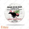 Dog Pooping Ceramic Ornament Dear Dog Dad, Perfect Gag Gift 2022 - Ettee - Ceramic ornament