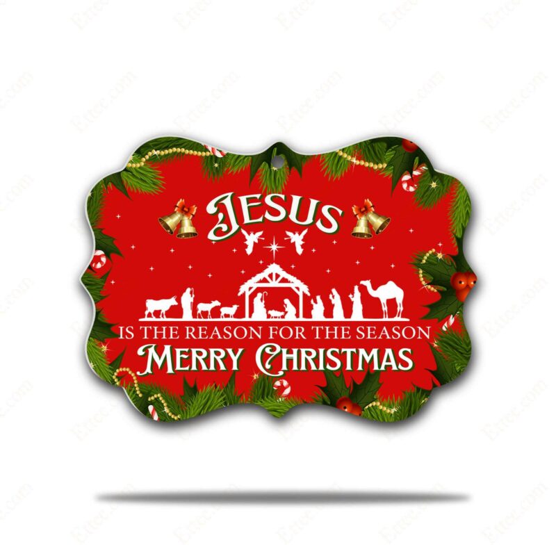 Jesus The Reason For The Season Benelux Ornament, Christmas Decor 2022 - Ettee - benelux ornament