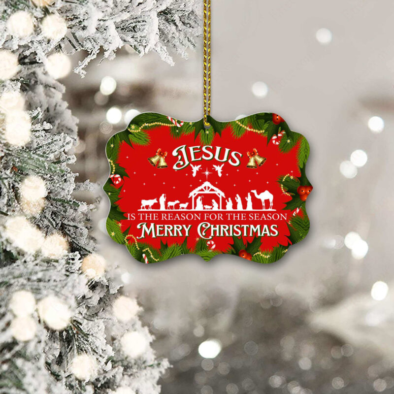 Jesus The Reason For The Season Benelux Ornament, Christmas Decor 2022 - Ettee - benelux ornament