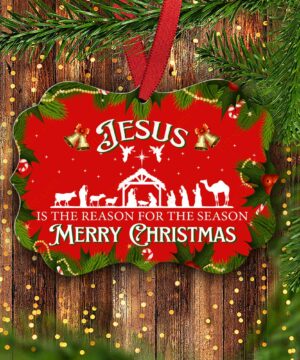 Jesus The Reason For The Season Benelux Ornament, Christmas Decor 2022 - Ettee - benelux ornament