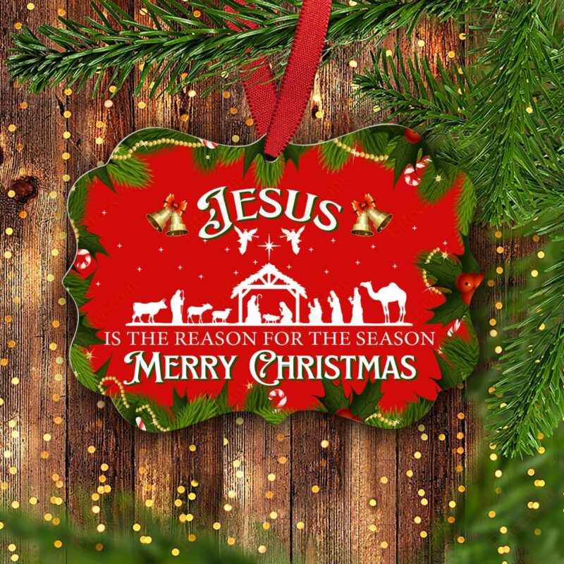 Jesus The Reason For The Season Benelux Ornament, Christmas Decor 2022 - Ettee - benelux ornament