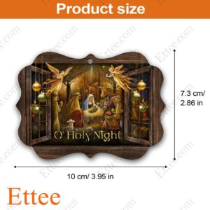Jesus Nativity Benelux Ornament, O Holy Night Christmas - Ettee - Benelux