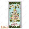 Corgi Christmas Tree Door Cover, Merry Corgmas Christmas 2022 Home Decoration - Ettee - christmas 2022