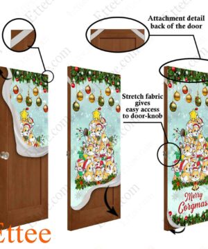 Corgi Christmas Tree Door Cover, Merry Corgmas Christmas 2022 Home Decoration - Ettee - christmas 2022