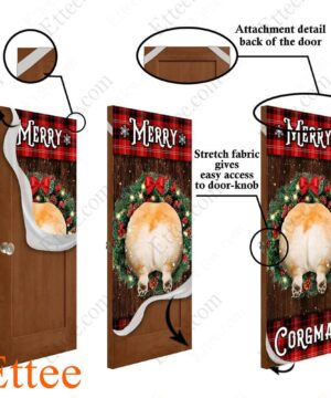 Merry Corgmas Door Cover, Christmas 2022 Home Decoration - Ettee - christmas 2022