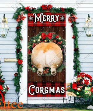 Merry Corgmas Door Cover, Christmas 2022 Home Decoration - Ettee - christmas 2022