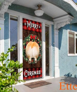 Merry Corgmas Door Cover, Christmas 2022 Home Decoration - Ettee - christmas 2022