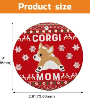 Corgi Mom Ceramic Ornament, Cute 2022 Gift For Corgi Lovers - Ettee - 2022 Gift