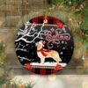 Golden Retriever Believe Ceramic Ornament, Christmas Dog Gift 2022 - Ettee - 2022