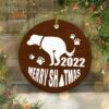 Dog Pooping Ceramic Ornament, Funny White Elephant Gift, Yankee Swap 2022 - Ettee - Ceramic ornament