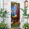 Jesus Born Christmas Door Cover, Nativity Scene For Home Decoration - Ettee - Christmas Decor