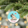 Pug Ceramic Ornament, Christmas Gift Cute Dog - Ettee - Ceramic ornament