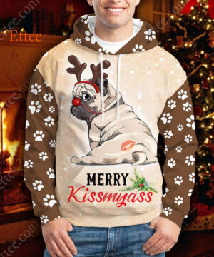 Pug Merry Kissmyas@, Funny Cute Dog Gift - Ettee - Cute