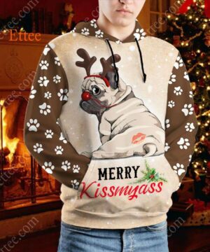 Pug Merry Kissmyas@, Funny Cute Dog Gift - Ettee - Cute