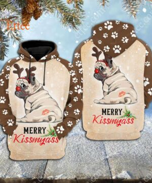 Pug Merry Kissmyas@, Funny Cute Dog Gift - Ettee - Cute