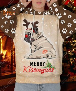 Pug Merry Kissmyas@, Funny Cute Dog Gift - Ettee - Cute