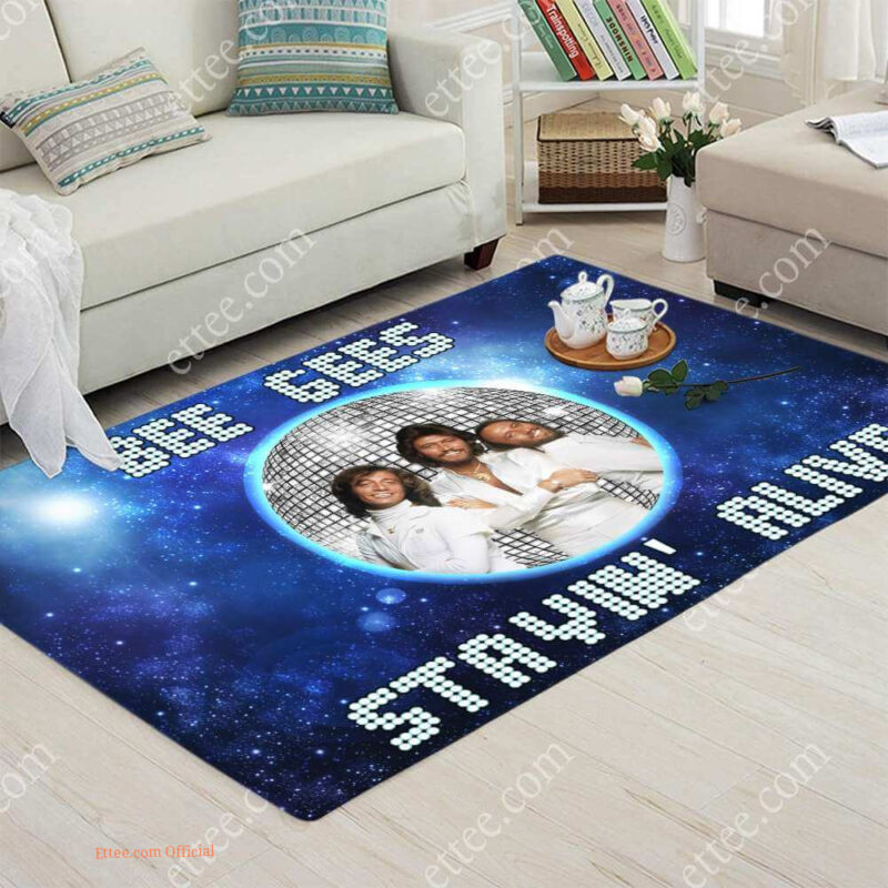 Bee Gees Band Stayin' Alive Rug, Music Room Carpet Decor - Ettee - Bee Gees Band