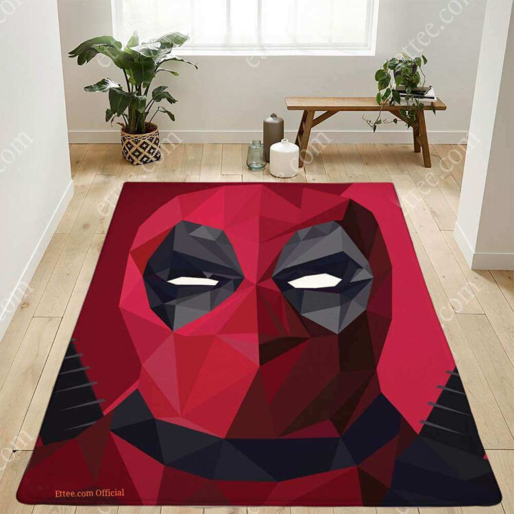 Deadpool Geometric Rug, Special Mats Carpet Decor Gift - Ettee - carpet