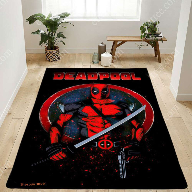 Deadpool Rug, Marvel Superhero Movie Floor Carper Gift - Ettee - deadpool