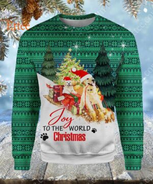 Golden Retrievers Christmas 3D Hoodie, Joy To The World - Ettee - 3D Hoodie