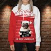 Pug Funny 3D Unisex Hoodie, Christmas Is Cancelled Santa Died Laughing - Ettee - 3D