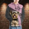 Yorkshire Terrier Best Friend 3D Unisex Hoodie, Never Walk Alone - Ettee - 3D