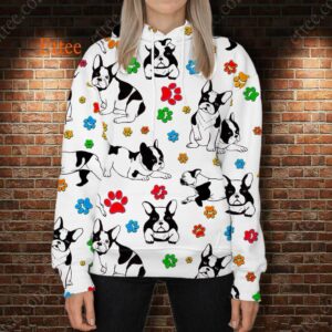 French Bulldog 3D Unisex Hoodie, Trending Gift For Dog Lovers - Ettee - 3D