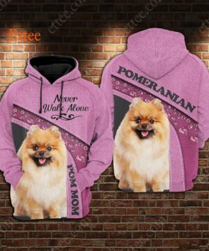 Pomeranian 3D Unisex Hoodie, Pom Mom Dog Gift - Ettee - 3D