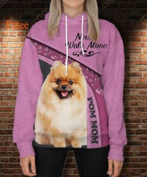 Pomeranian 3D Unisex Hoodie, Pom Mom Dog Gift - Ettee - 3D