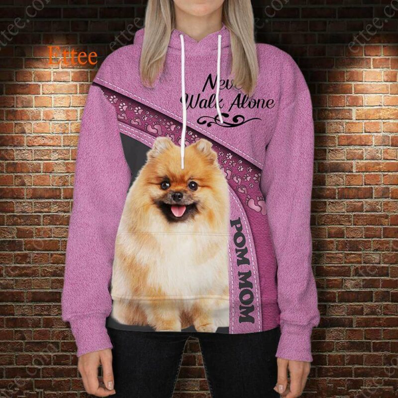 Pomeranian 3D Unisex Hoodie, Pom Mom Dog Gift - Ettee - 3D