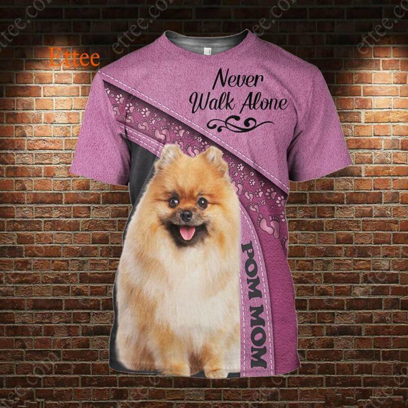 Pomeranian 3D Unisex Hoodie, Pom Mom Dog Gift - Ettee - 3D