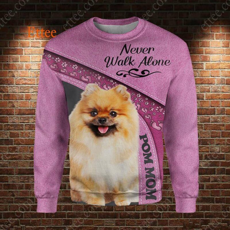 Pomeranian 3D Unisex Hoodie, Pom Mom Dog Gift - Ettee - 3D