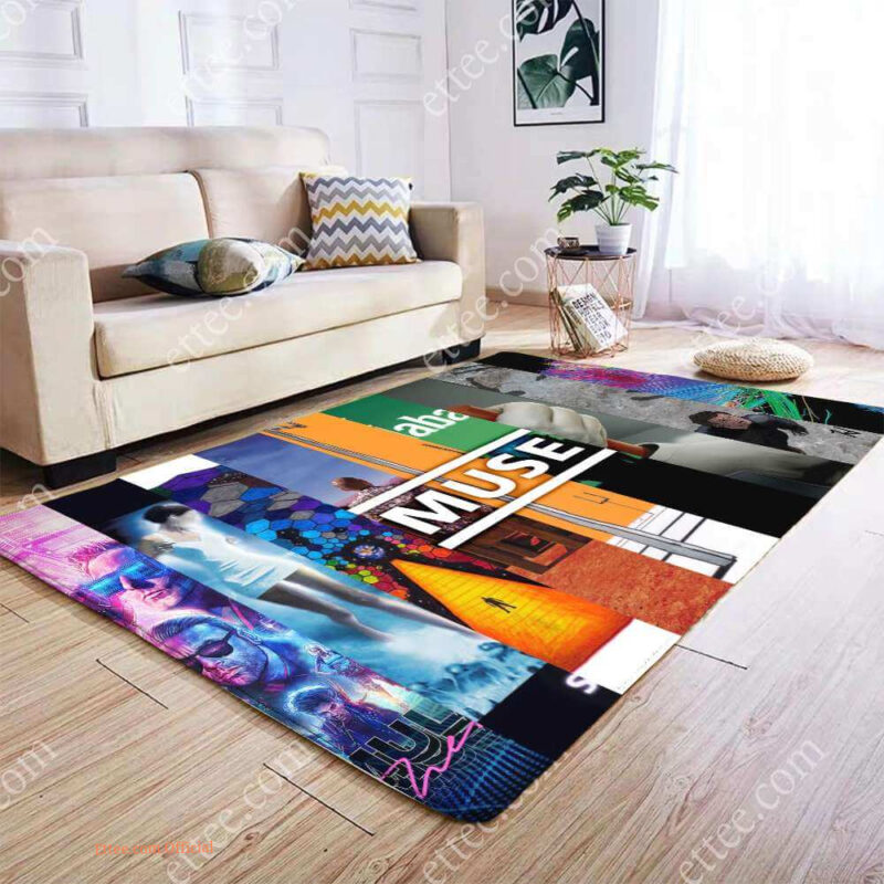 Muse Band Album Rug, Unique Music Gift For Room Decor - Ettee - Album